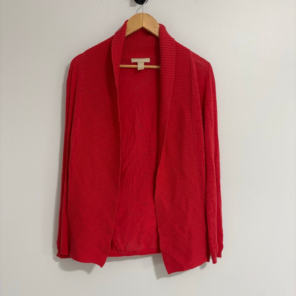 Banana Republic Women's Small Red Sweater 100% Cotton Cottage Boho Fall